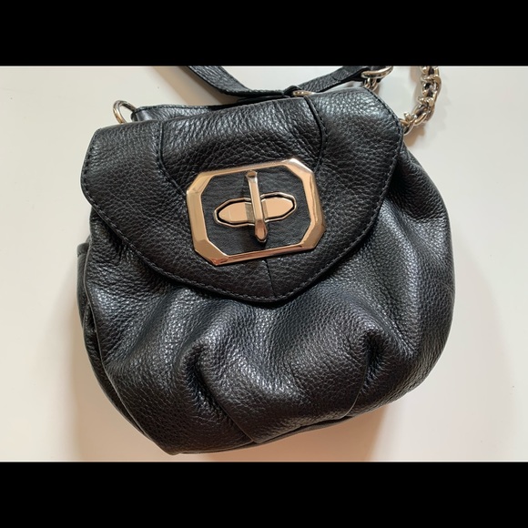 Auth OR by Oroton black leather crossbody bag - Picture 3 of 16